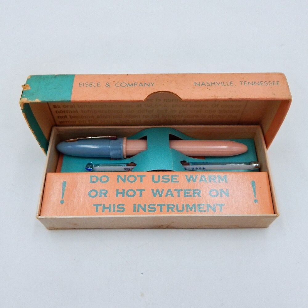 Eisele & Company Eco SAF-T-TIP Baby Thermometer Pink Blue Case